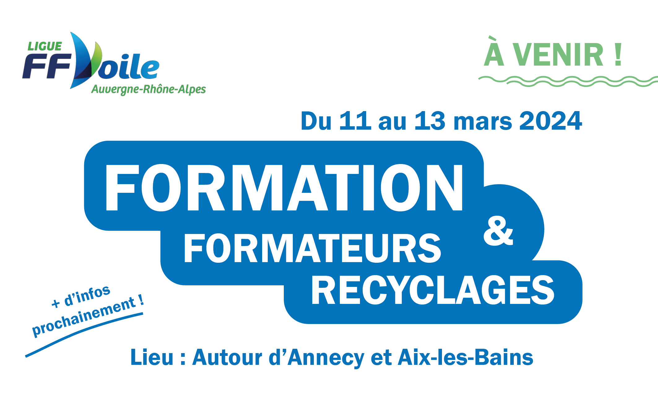 FORMATION DE FORMATEURS & RECYCLAGES – SAVE THE DATE !