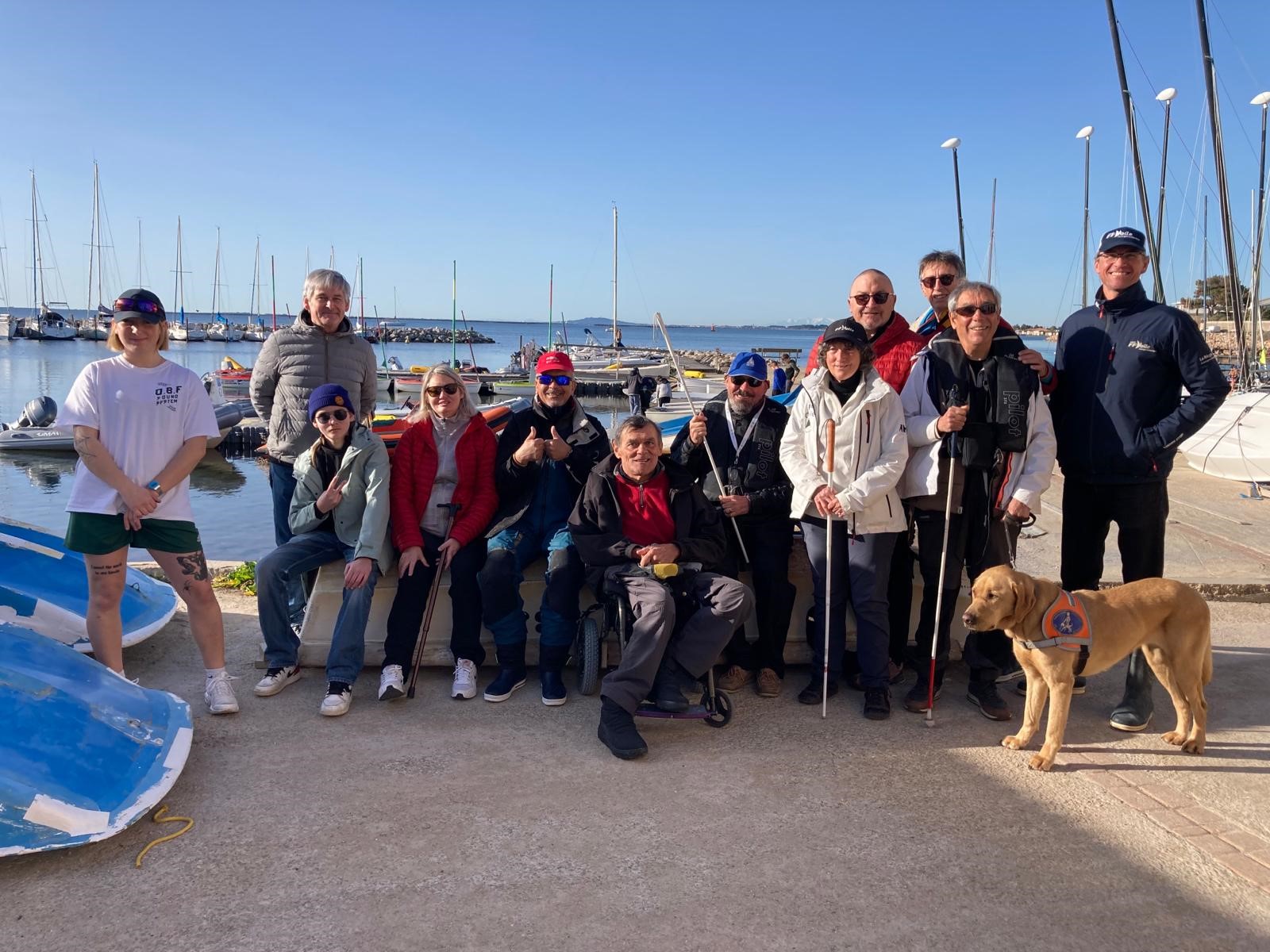 RETOUR SUR LE STAGE DE MÈZE pour les Handi-voile !