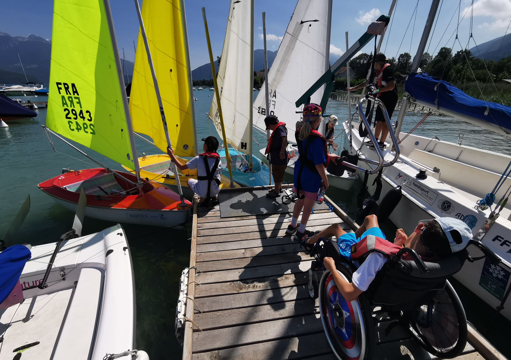 STAGE DÉCOUVERTE HANDI-VOILE DU 26 AU 29 AOUT À SEVRIER (74)