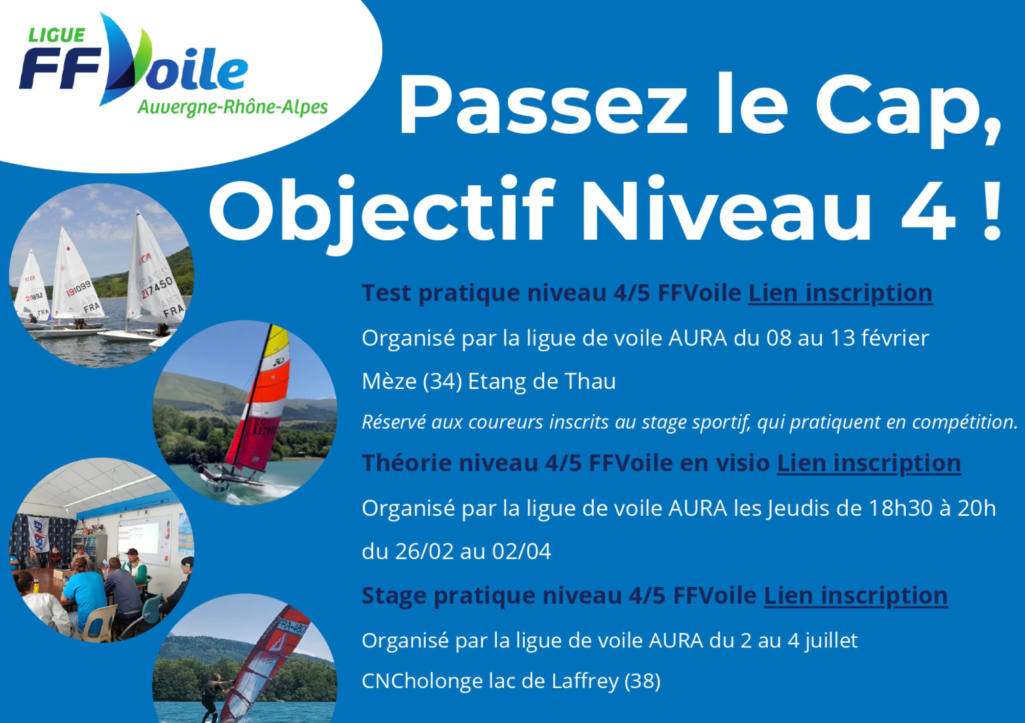 DÉCOUVREZ LES SESSIONS N4 FFVOILE DÉBUT 2026
