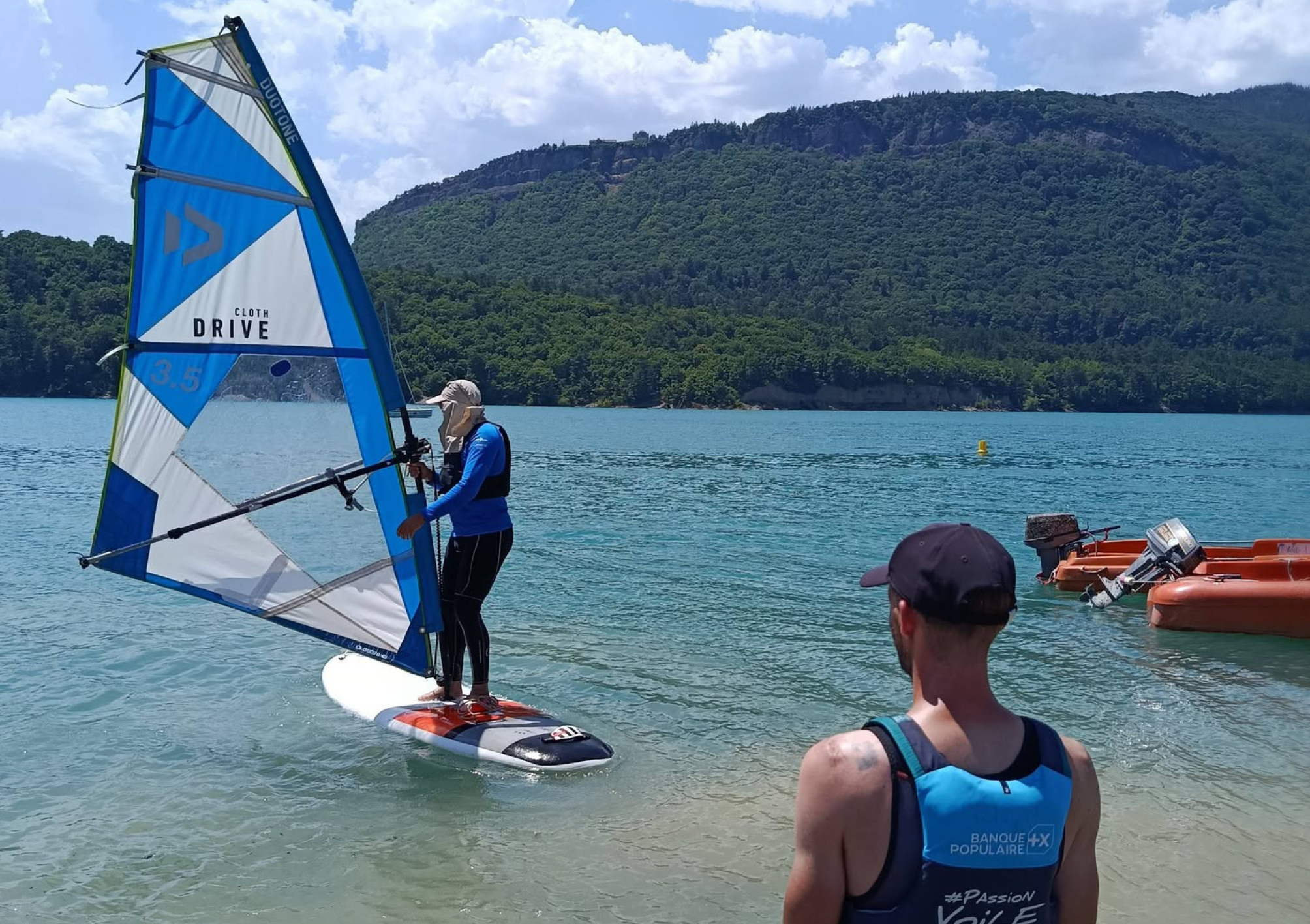 Nos stagiaires BPJEPS au Lac de Monteynard !